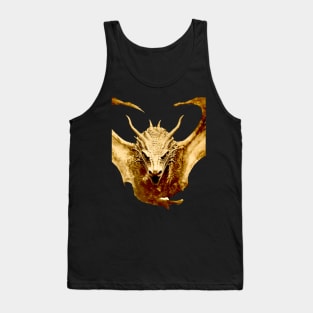 Chinese Dragon: Dragons are Cool, Chinese New Year, Year of the Dragon on a dark (Knocked Out) background Tank Top